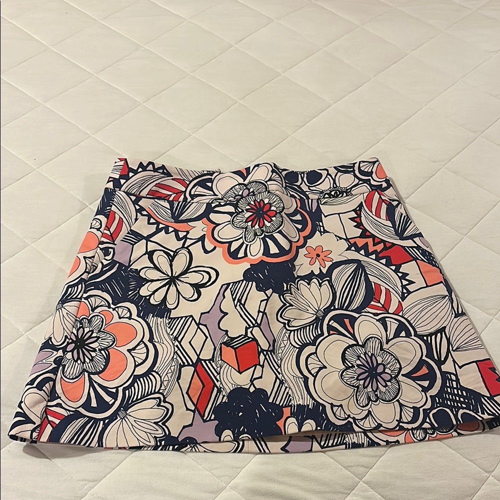 Floral Patterned Skirt - Multicolor